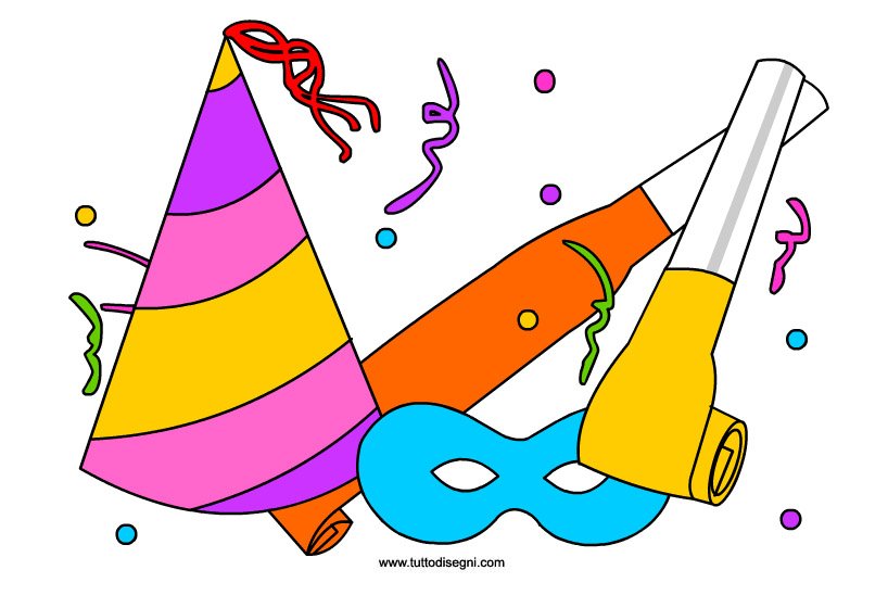 disegni carnevale colorati